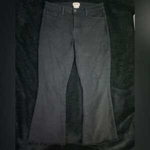 L'AGENCE Midnight Black Selma Flared Bootcut Denim